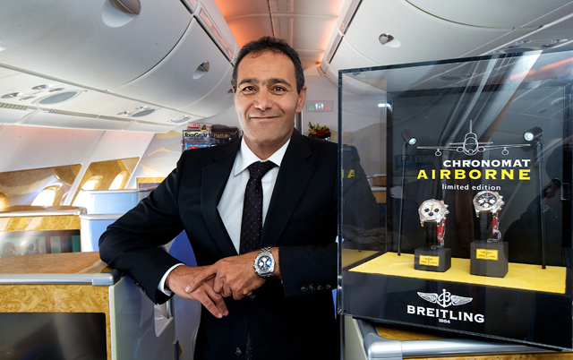 Breitling unveils Chronomat Airborne aboard Emirates superjumbo Luxury Travel And Lifestyle Magazine