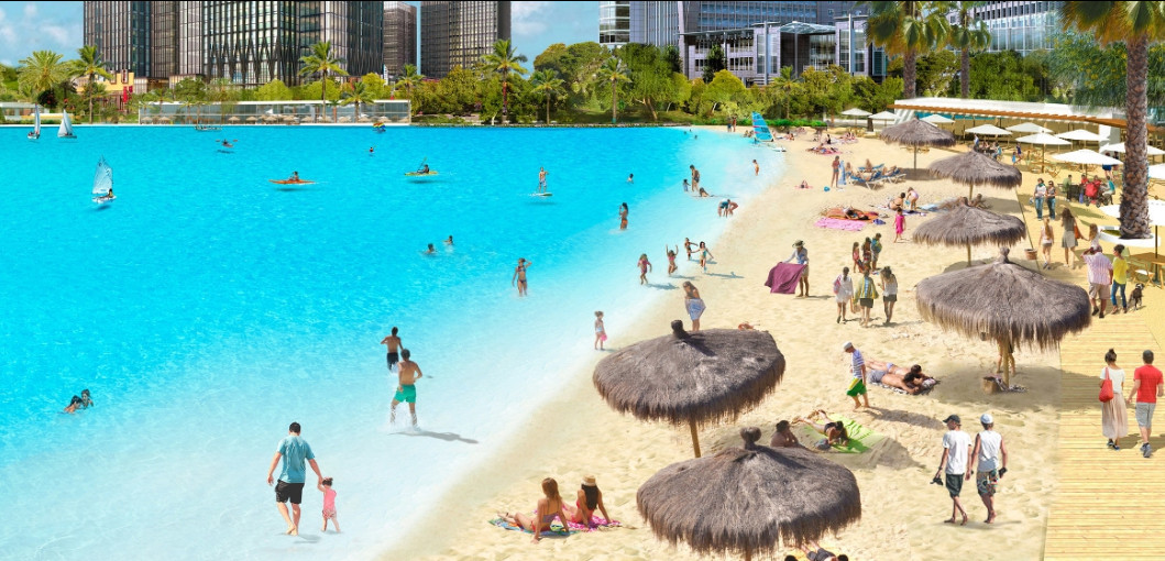 Hitting the beach in Las Vegas? The Sin City lagoon has been